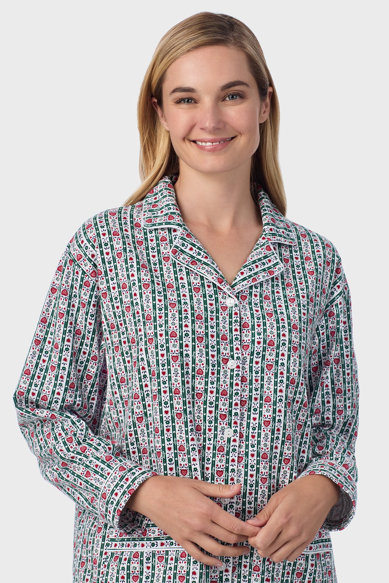 Classic Hunter Tyrolean Stripe Flannel Pajama