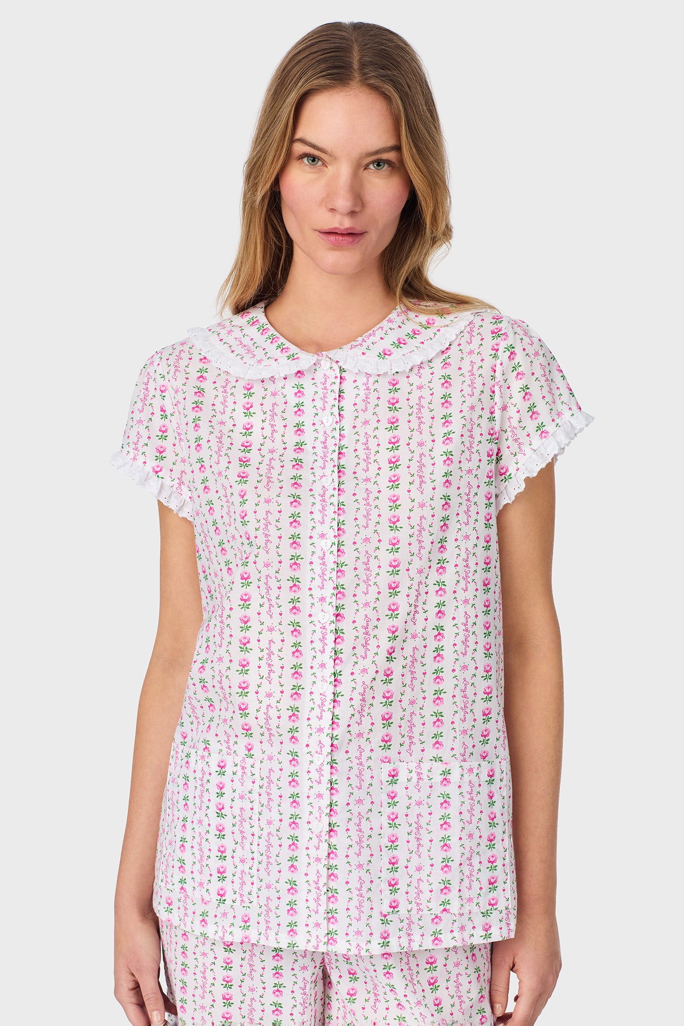 Rosey Tyrolean Cotton Lawn Capri Pajama