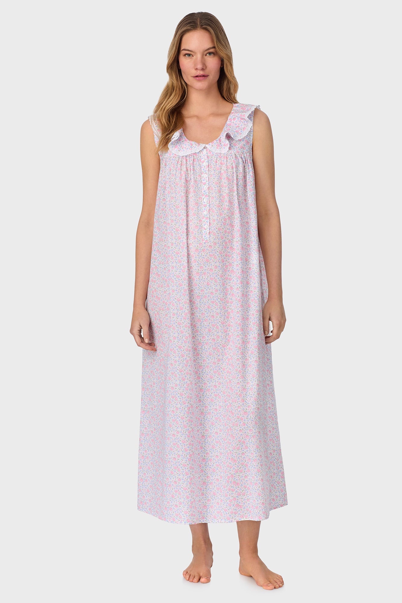 Grandma's Garden Cotton Dream Ballet Nightgown