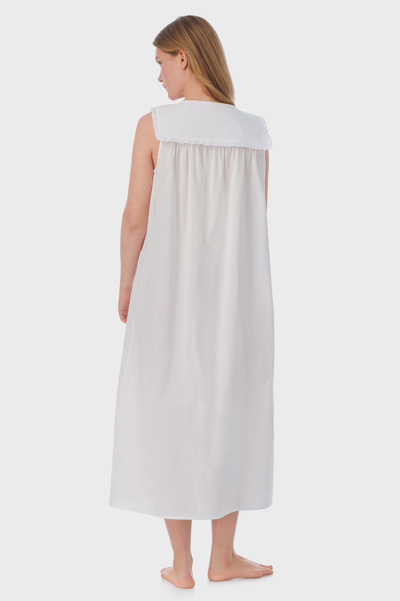 White Cotton Dream Long Nightgown