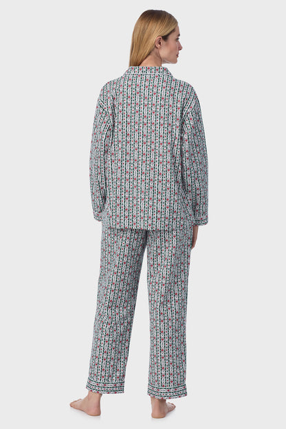 Classic  Hunter Tyrolean Stripe Flannel Pajama