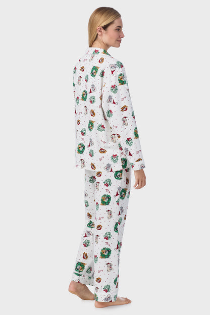 Holiday Puppies Classic Notch Pajama