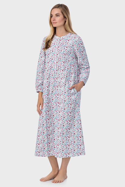 Sweet & Simple Cardinal & Heart Flannel Gown