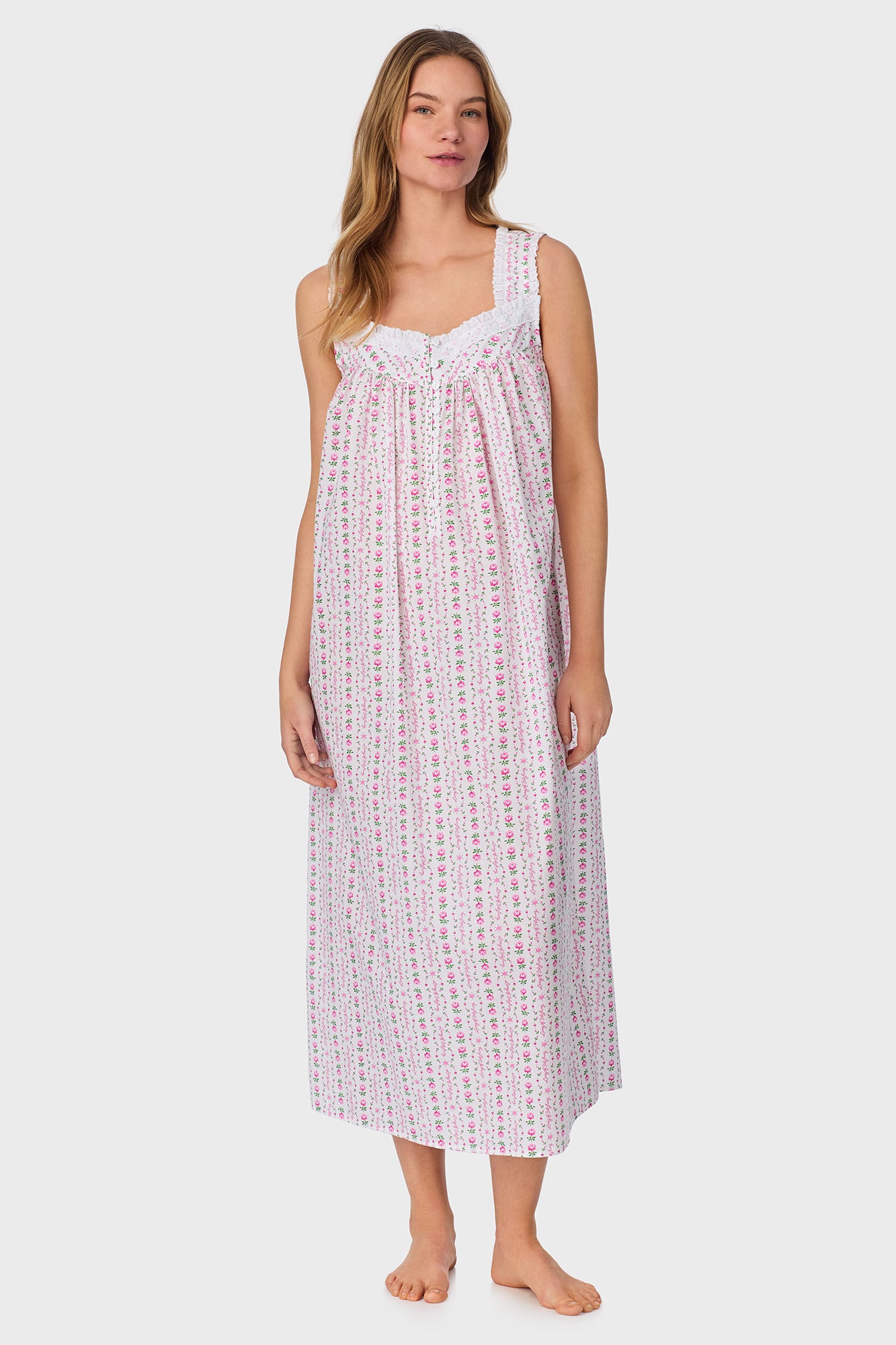 Rosey Tyrolean Cotton Lawn Ballet Nightgown
