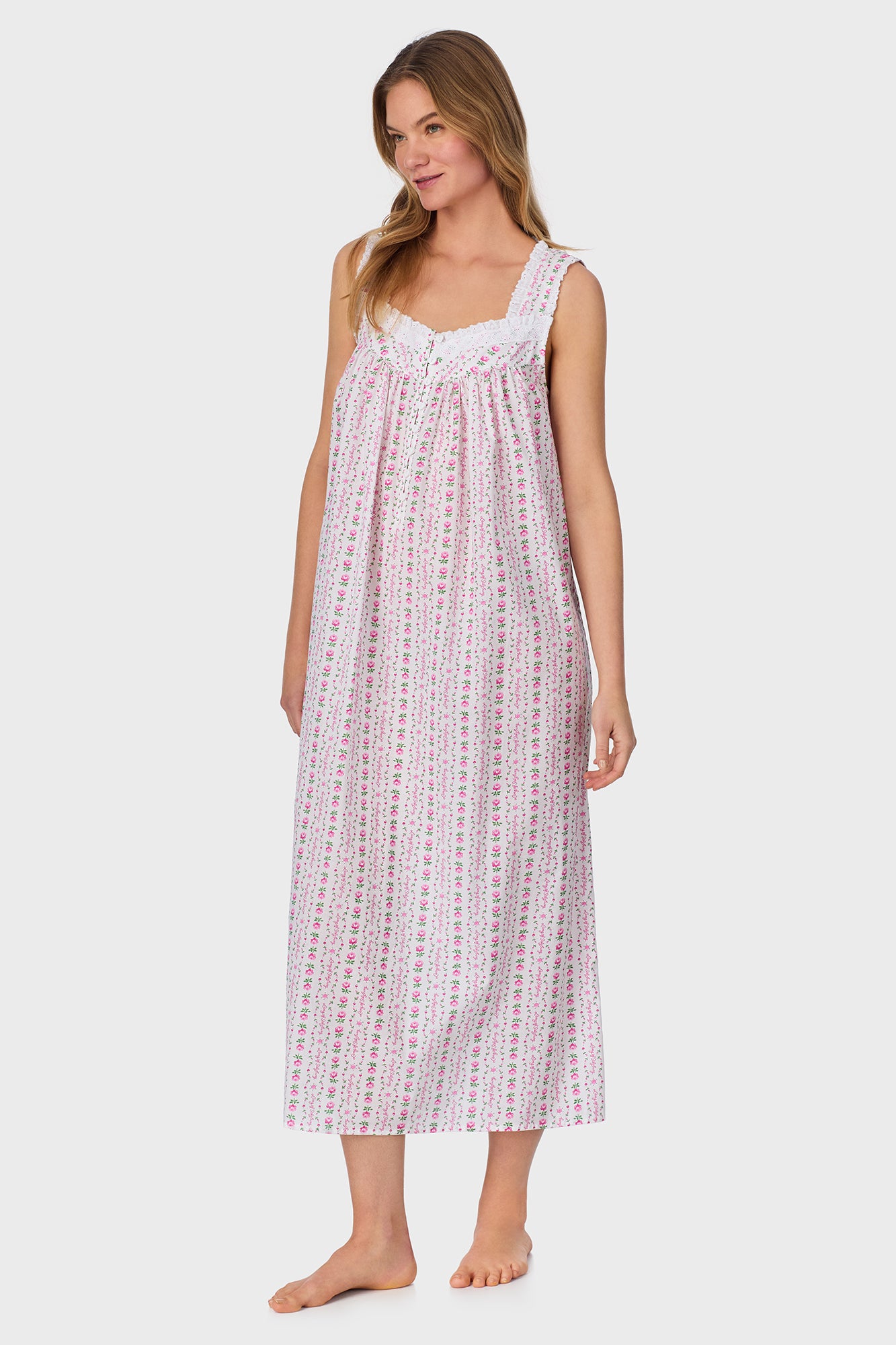 Rosey Tyrolean Cotton Lawn Ballet Nightgown