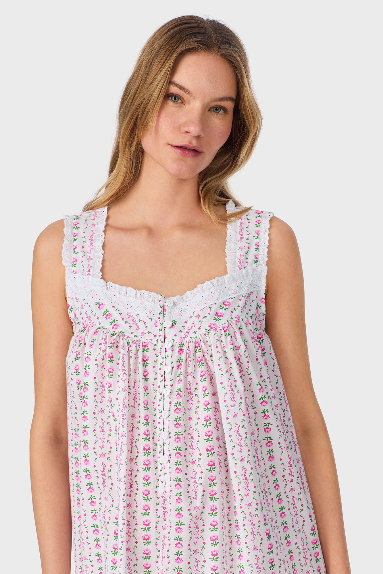 Rosey Tyrolean Cotton Lawn Ballet Nightgown