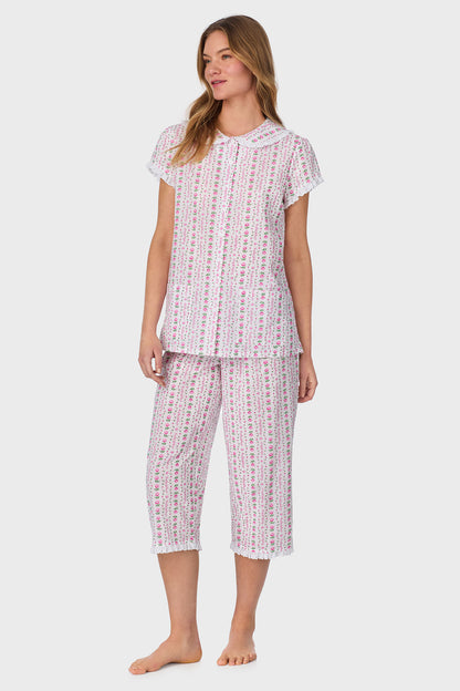 Rosey Tyrolean Cotton Lawn Capri Pajama