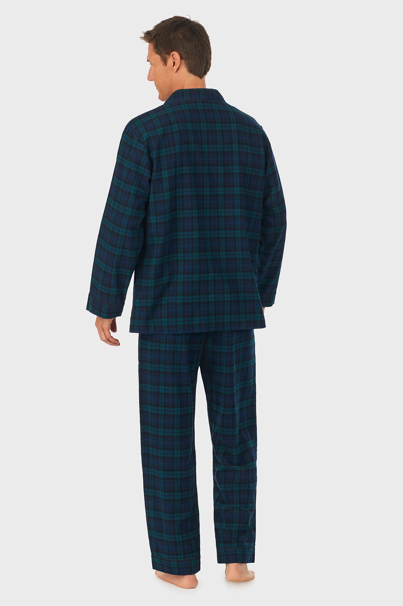 Men's Black Watch Flannel Pajama